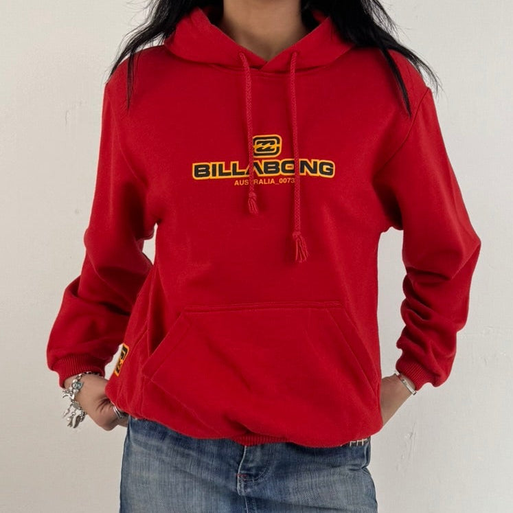 Vintage Y2K Billabong Hoodie - Women's Orange (M/L)
