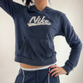 Vintage Y2K Nike Hoodie - Women's Navy (M)
