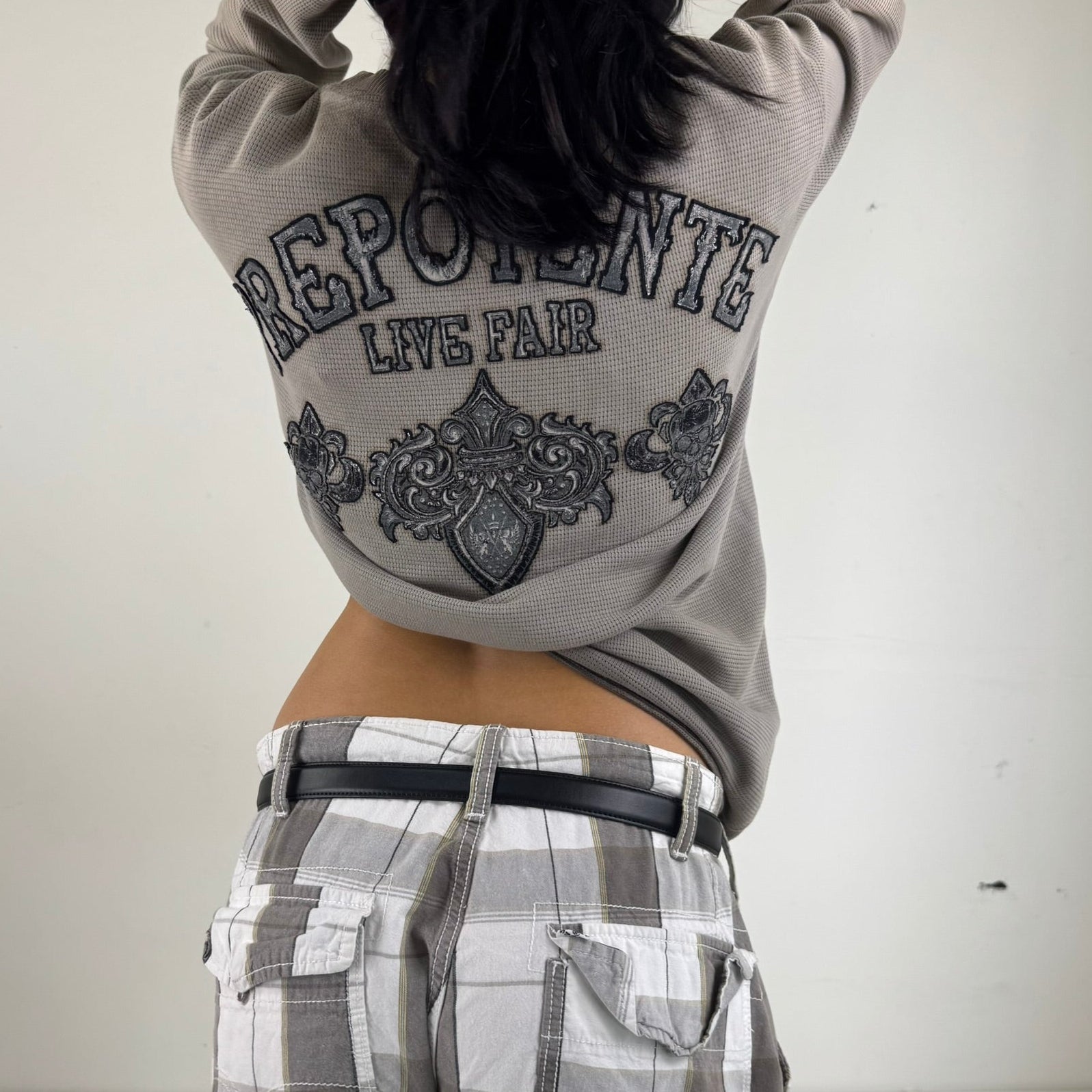 Vintage Y2K Prepotente Thermal - Men's Grey (M)