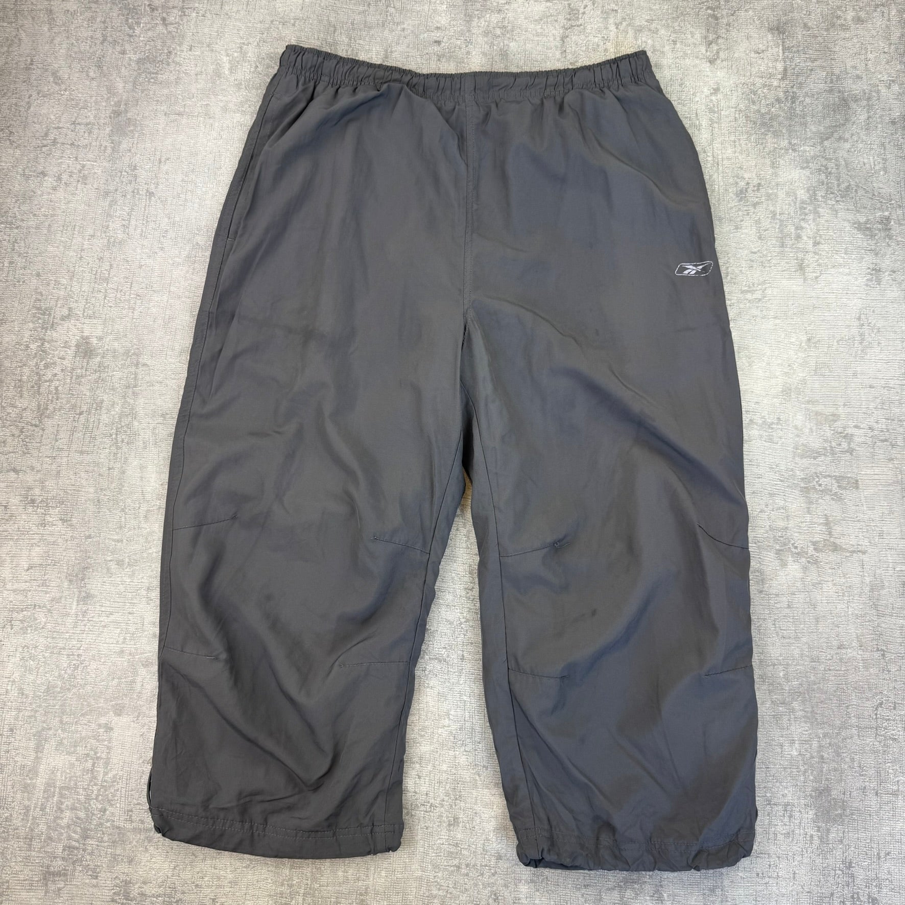 Vintage Reebok Spray Capris - Men's Grey (M)
