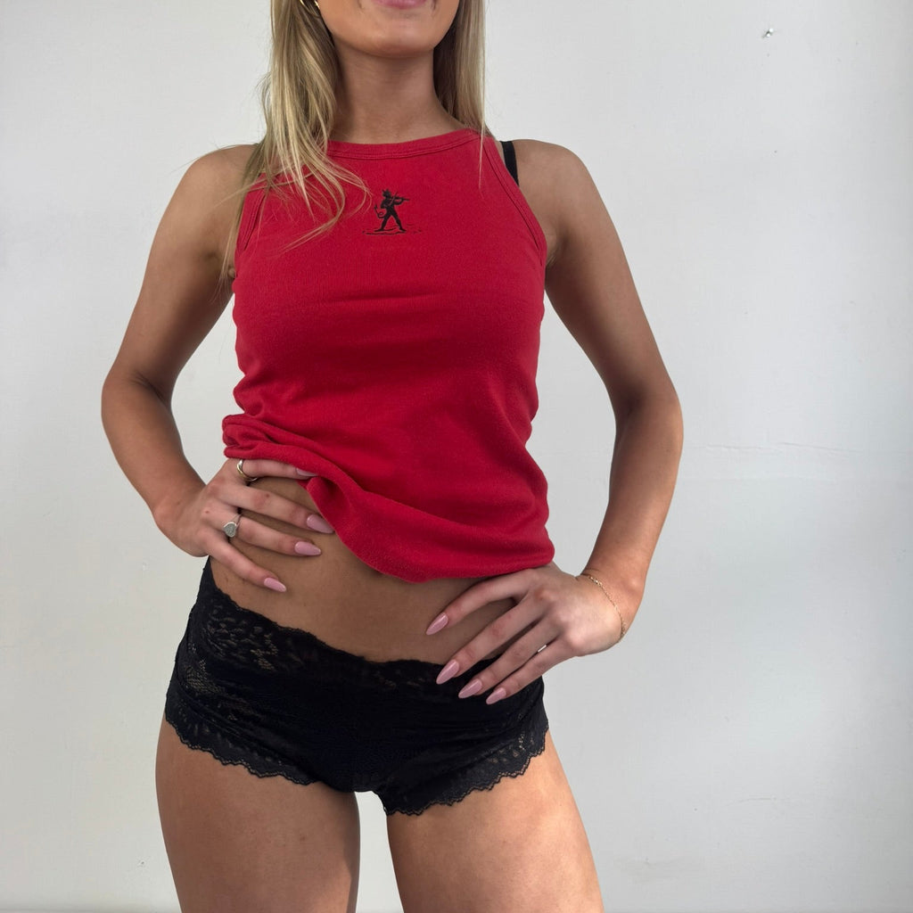 Y2K Devil Singlet - Women's Red (M)