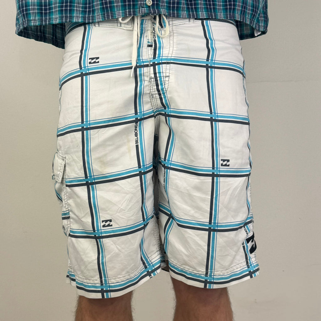 Vintage Y2K Billabong Boardshort's - Men's White (W31)