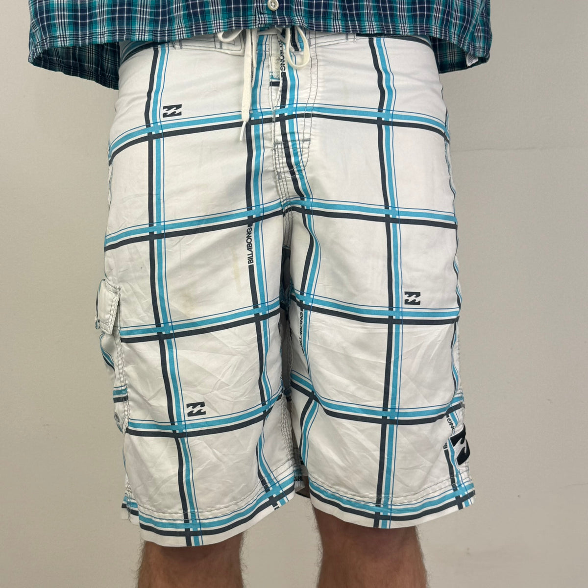 Vintage Y2K Billabong Boardshort's - Men's White (W31)