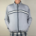 Vintage Reebok Spray Jacket - Men's Grey (L)