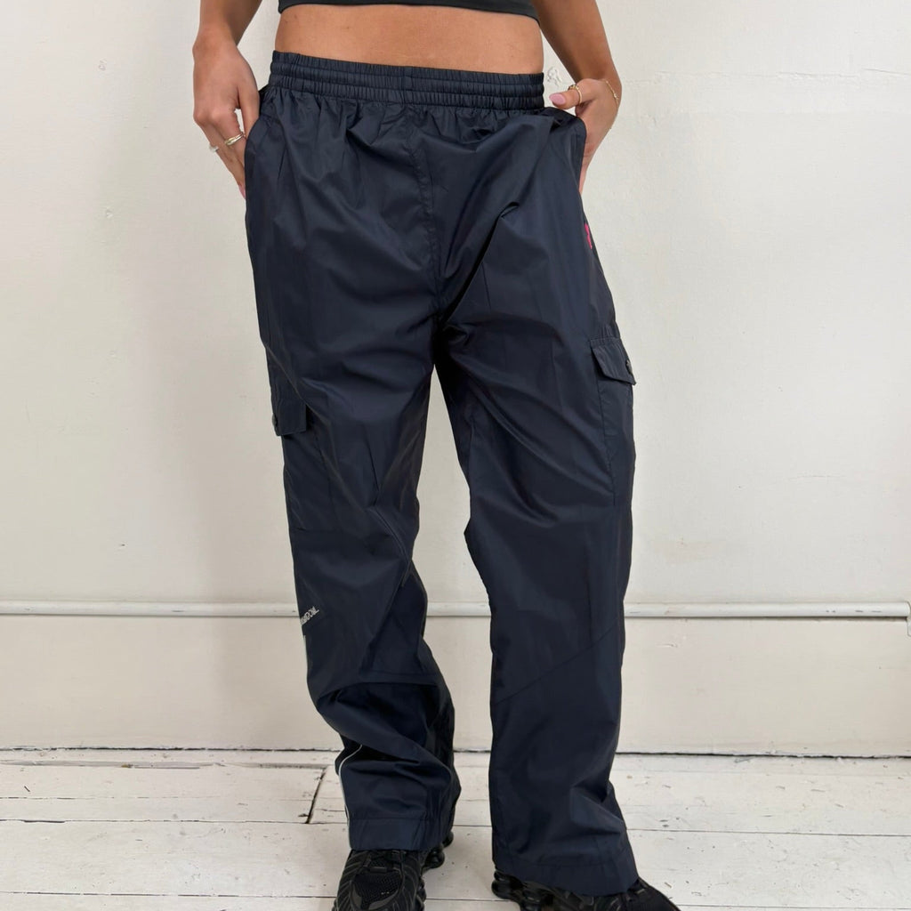 Y2K Playboy Track Pants - Women's Black & Pink (L)