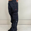 Y2K Playboy Track Pants - Women's Black & Pink (L)