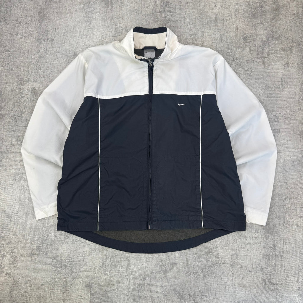 Vintage Nike Spray Jacket - Women's Black & White (M)