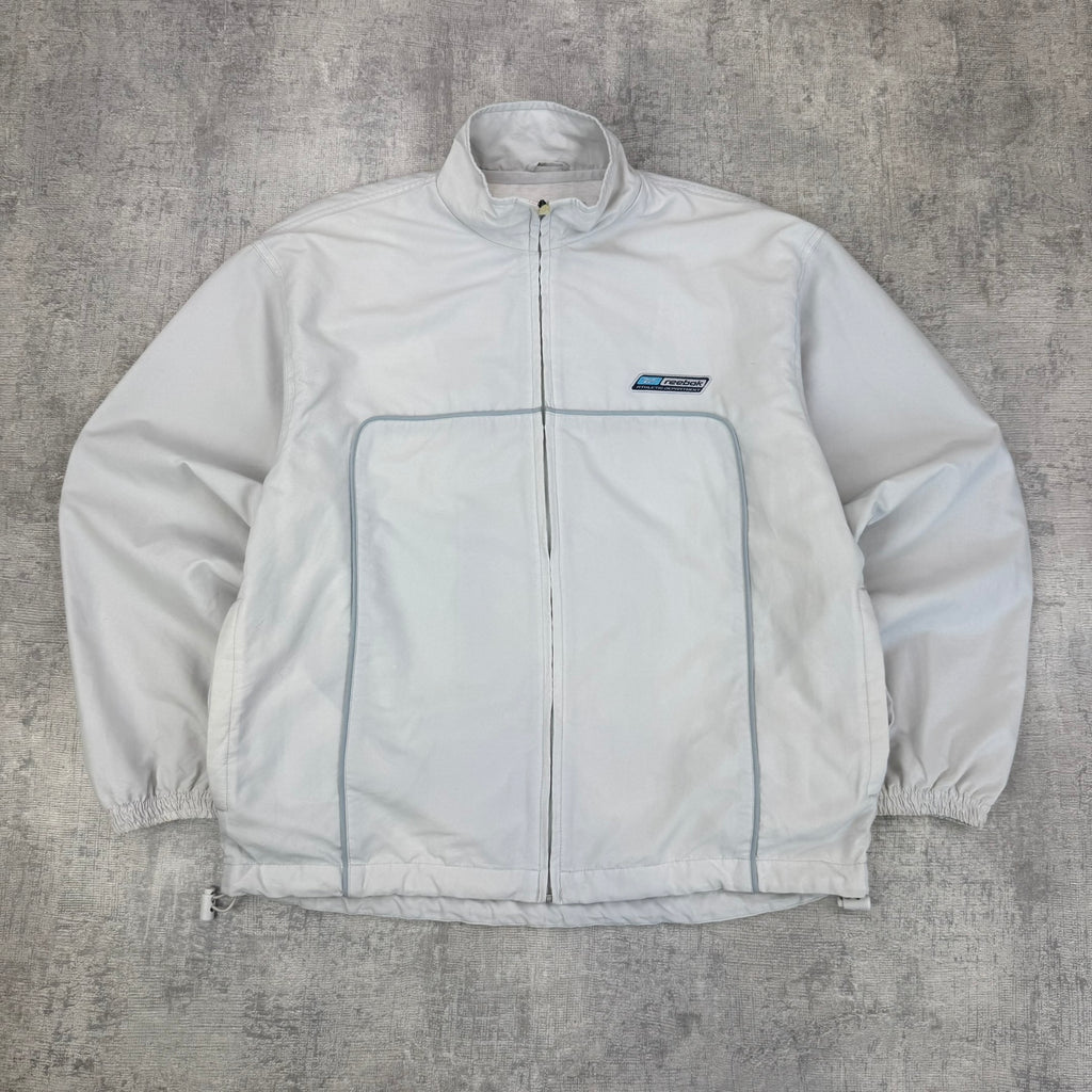 Vintage Reebok Spray Jacket - Men's Grey (S)