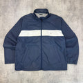 Vintage Nike Spray Jacket - Men's Navy Blue (M)