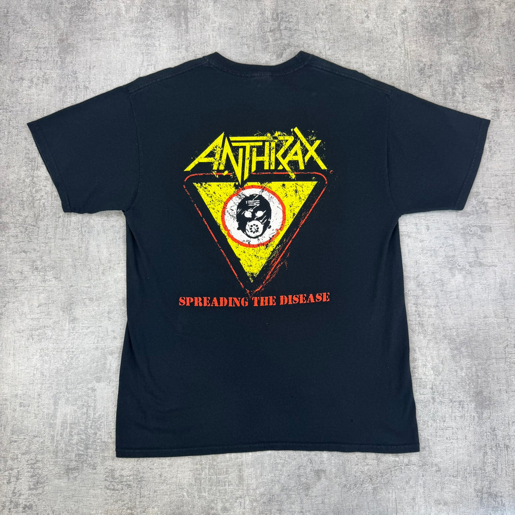 Vintage Anthrax Band T-Shirt - Men's Black (L)