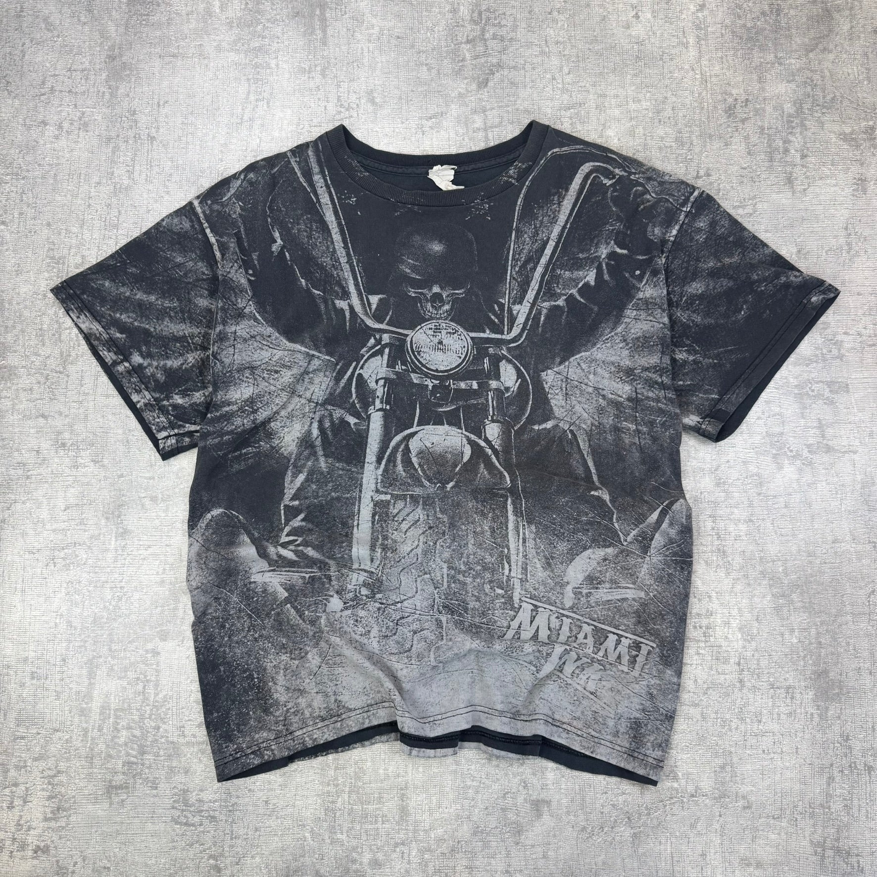 Vintage Y2K Miami Ink T-Shirt - Men's Black (L)