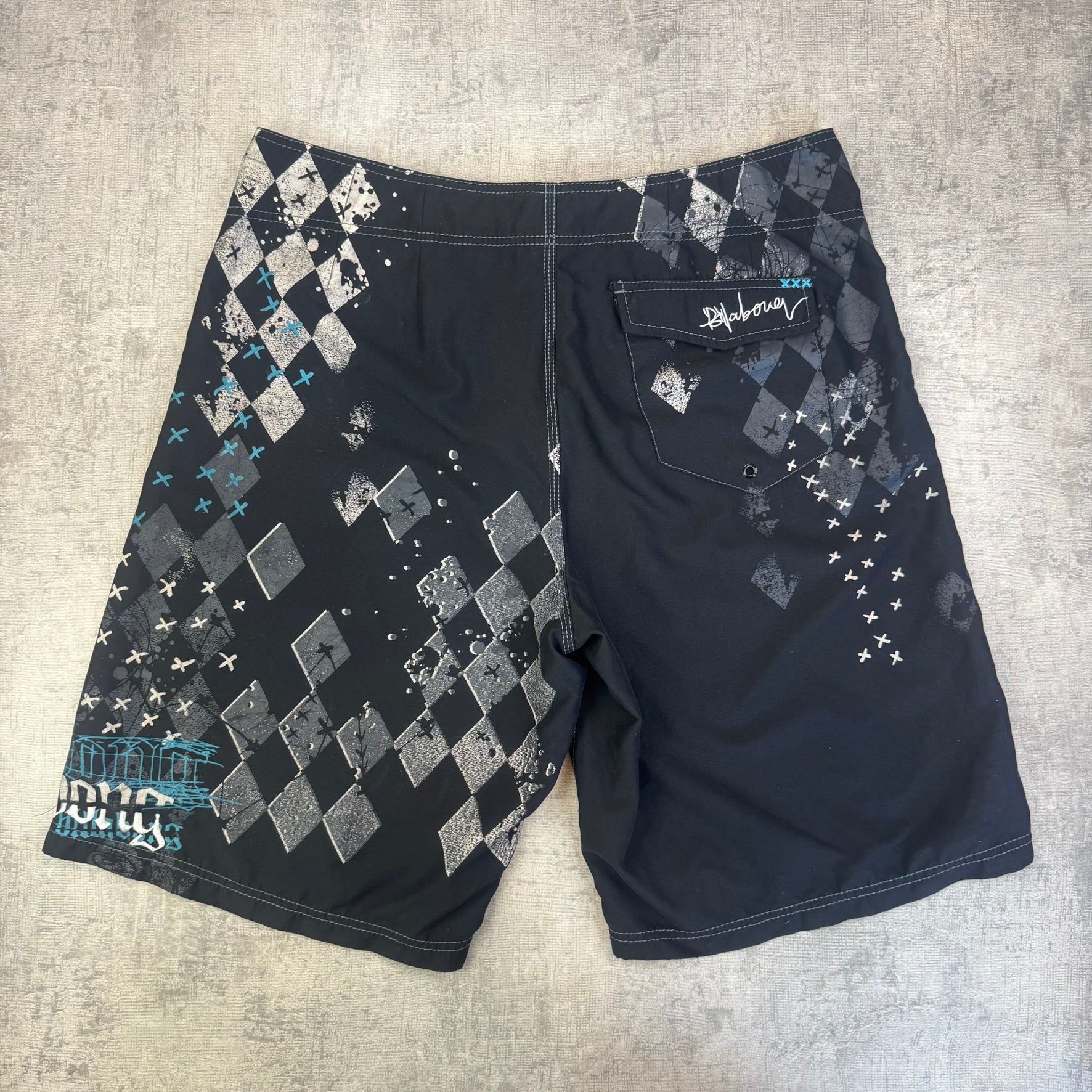 Vintage Y2K Billabong Boardshort's - Men's Black (38)