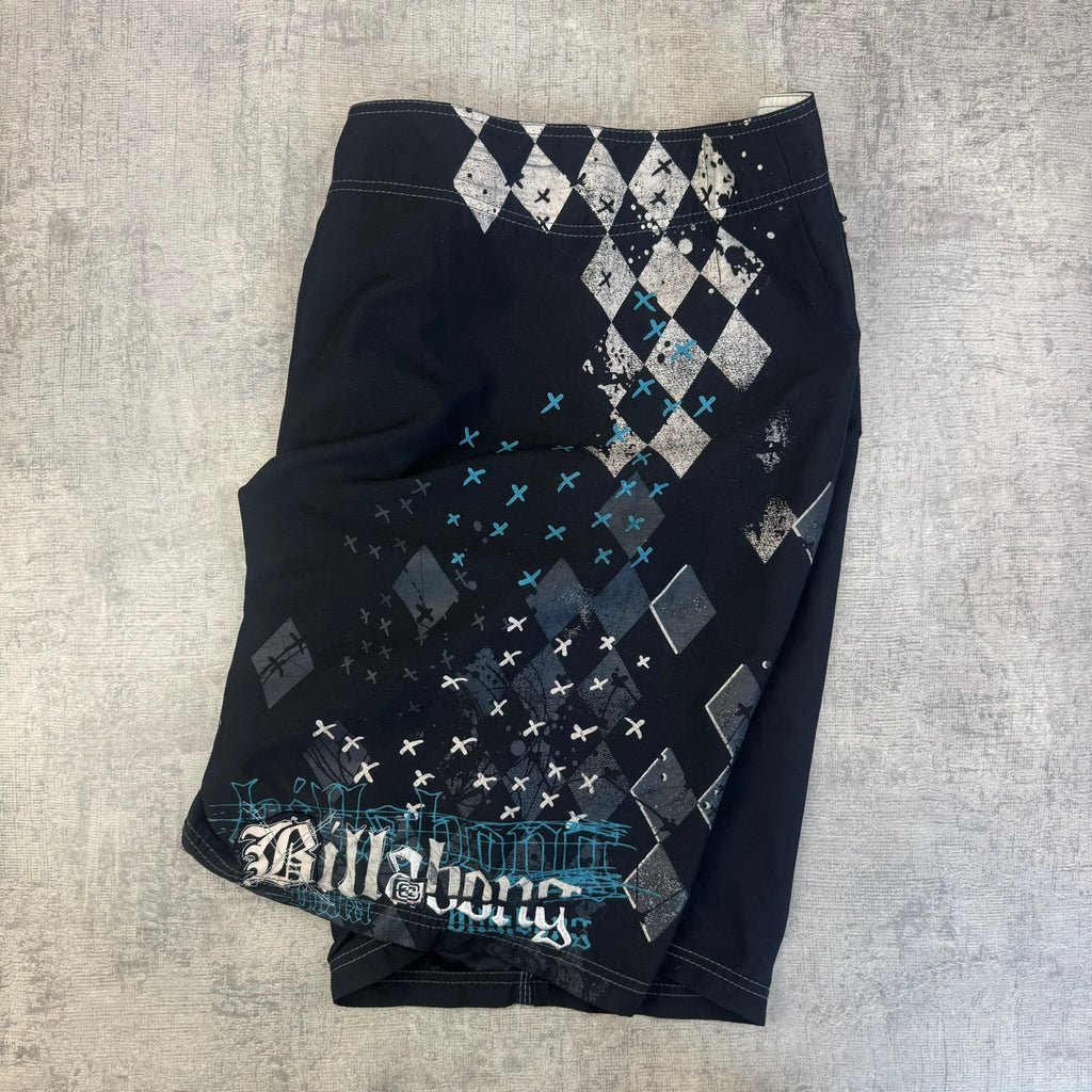 Vintage Y2K Billabong Boardshort's - Men's Black (38)
