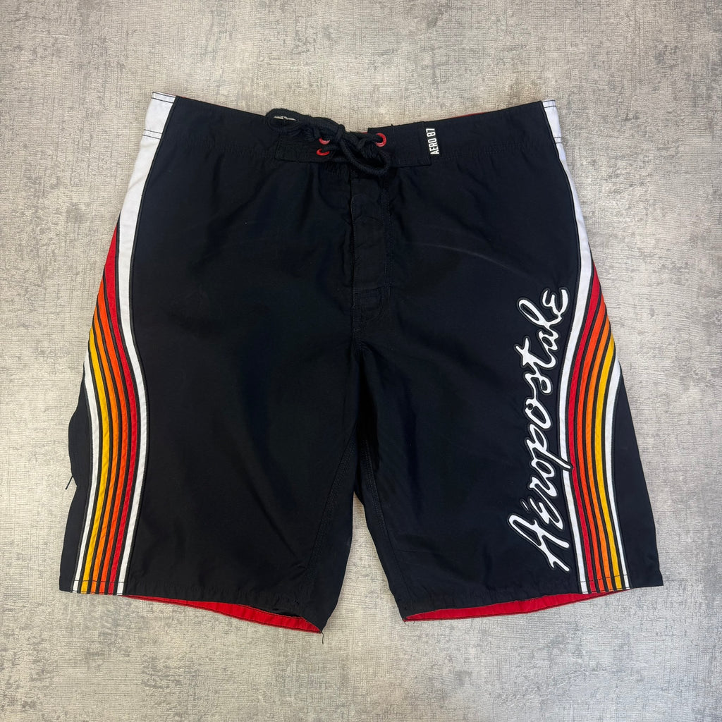 Vintage Y2K Aeropostale Boardshort's - Men's Black (36)