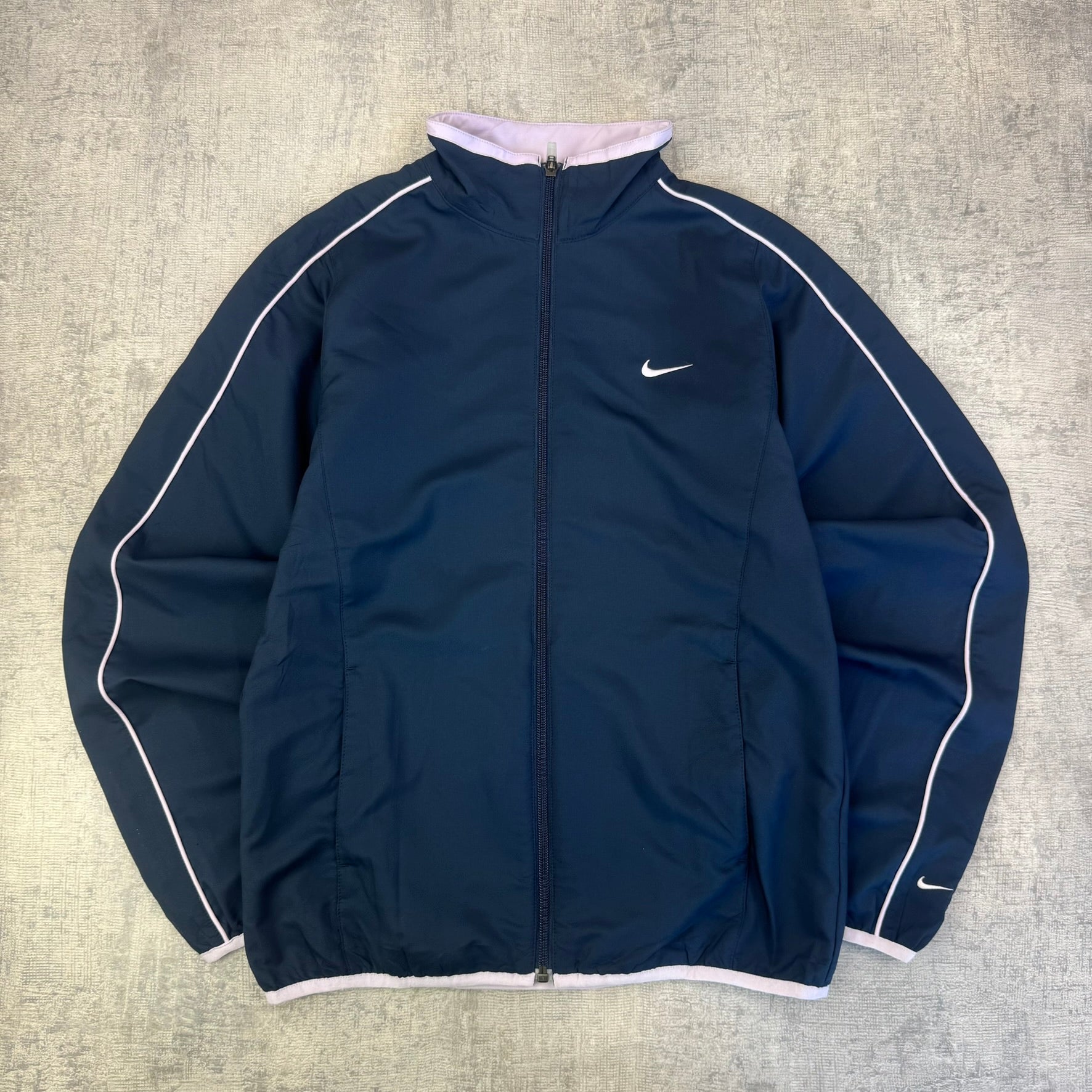 Vintage Nike Spray jacket - Women's Navy Blue (M)