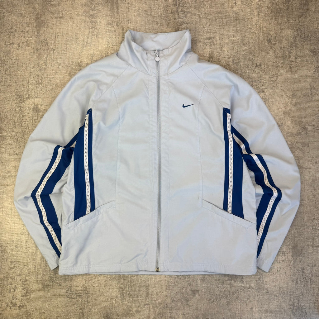 Vintage Nike Spray Jacket - Women's Blue (L)