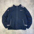 Vintage Reebok Spray Jacket - Women's Navy Blue (XL)