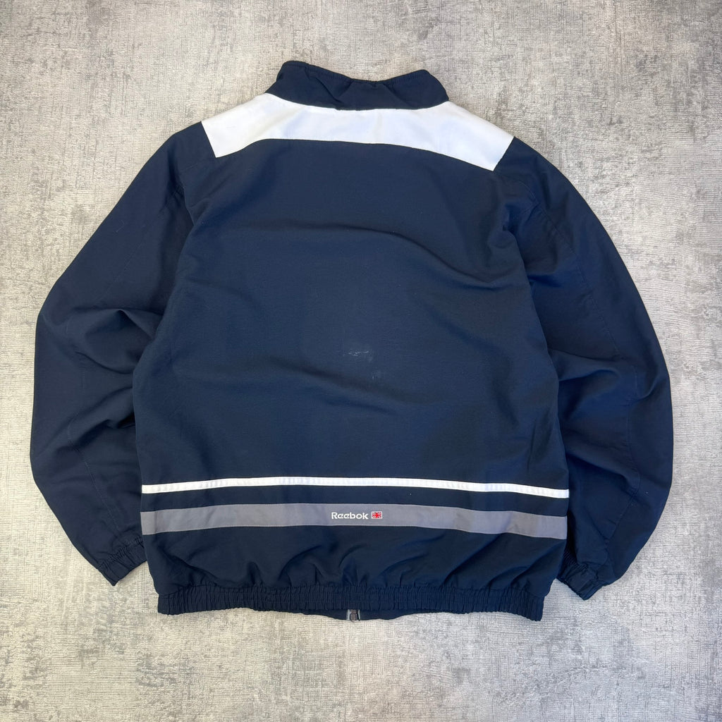 Vintage Reebok Spray Jacket - Women's Navy Blue (XL)