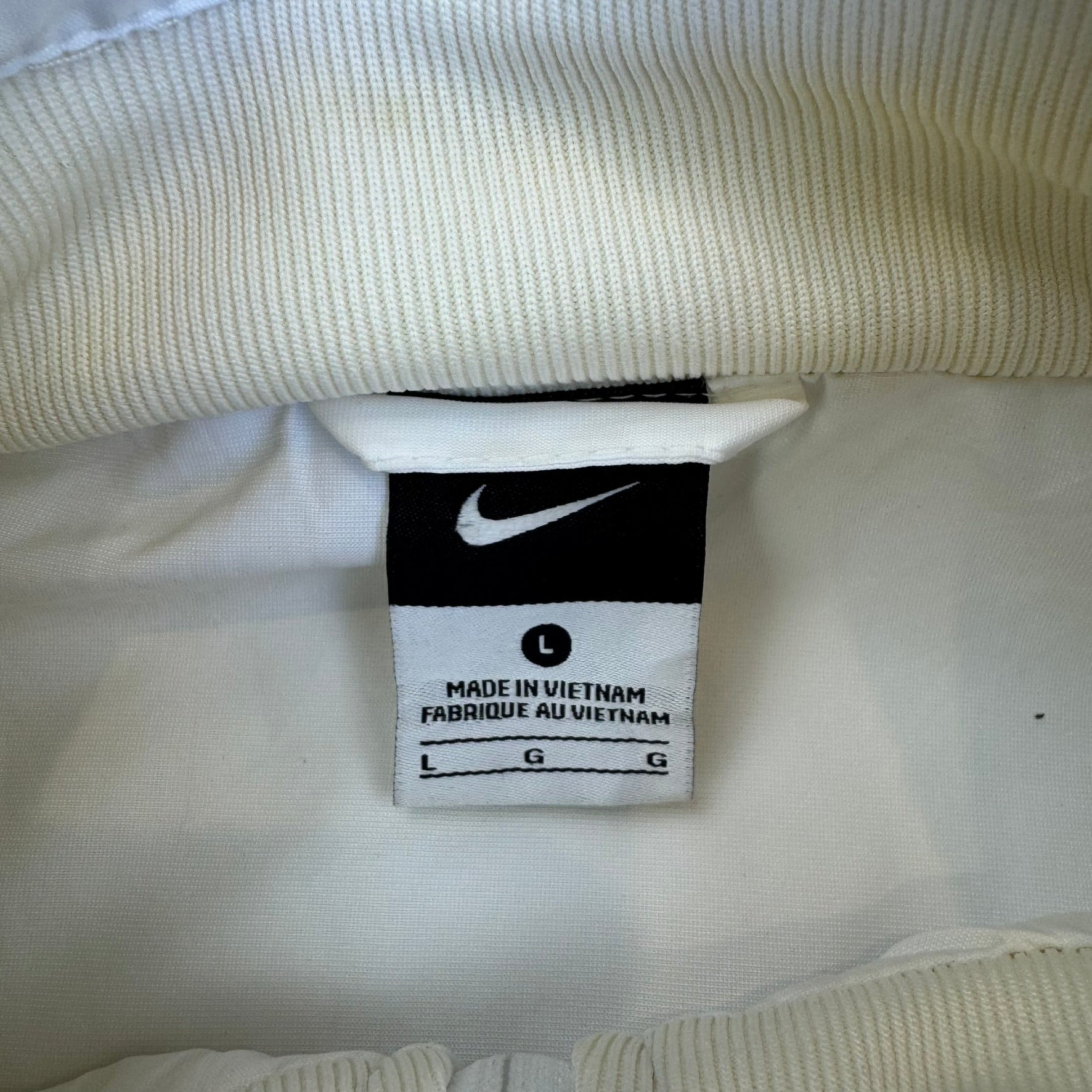 Vintage Y2K Nike Spray Jacket - Men's White (L)