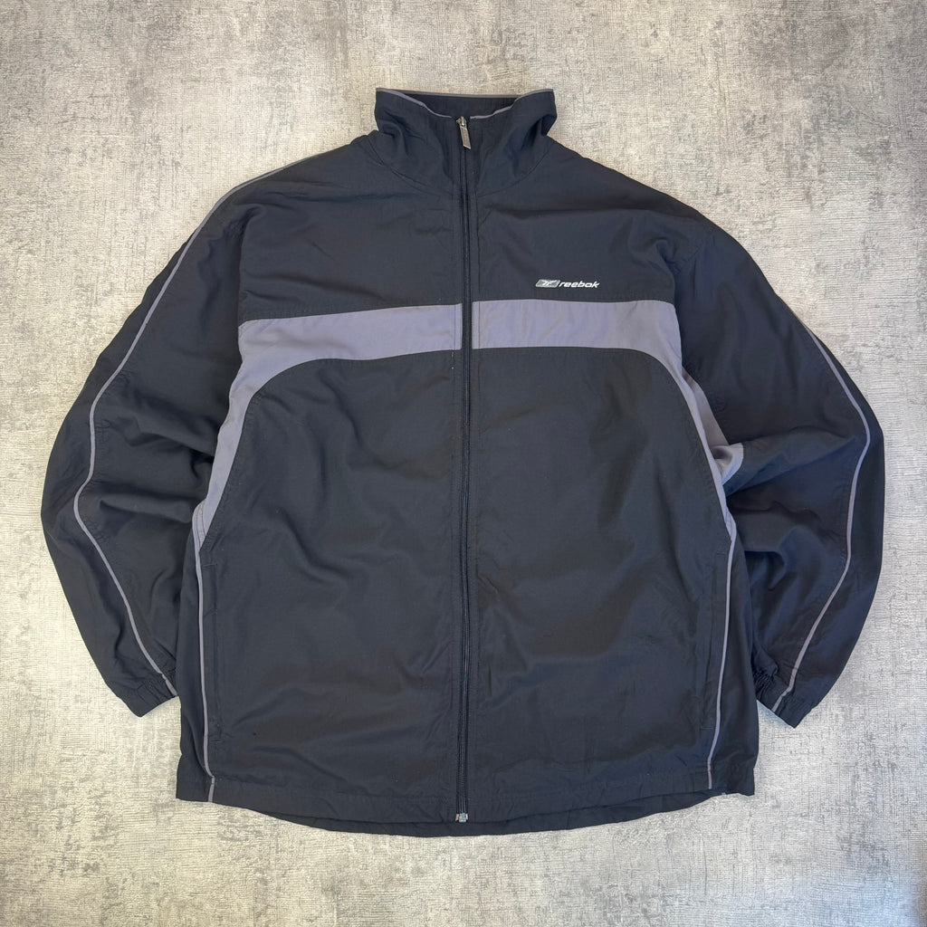 Vintage Reebok Spray Jacket - Men's Black (M-L)