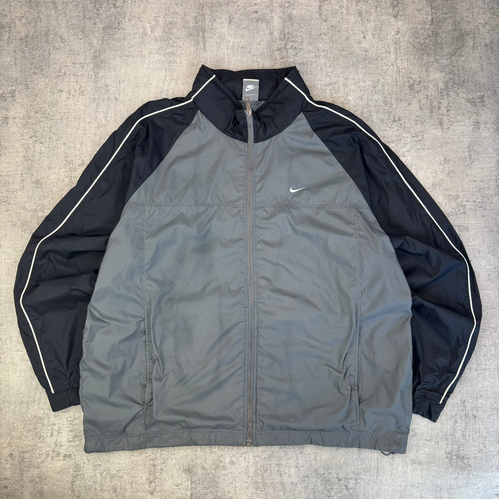 Vintage Nike Spray Jacket - Men's Grey (XL)