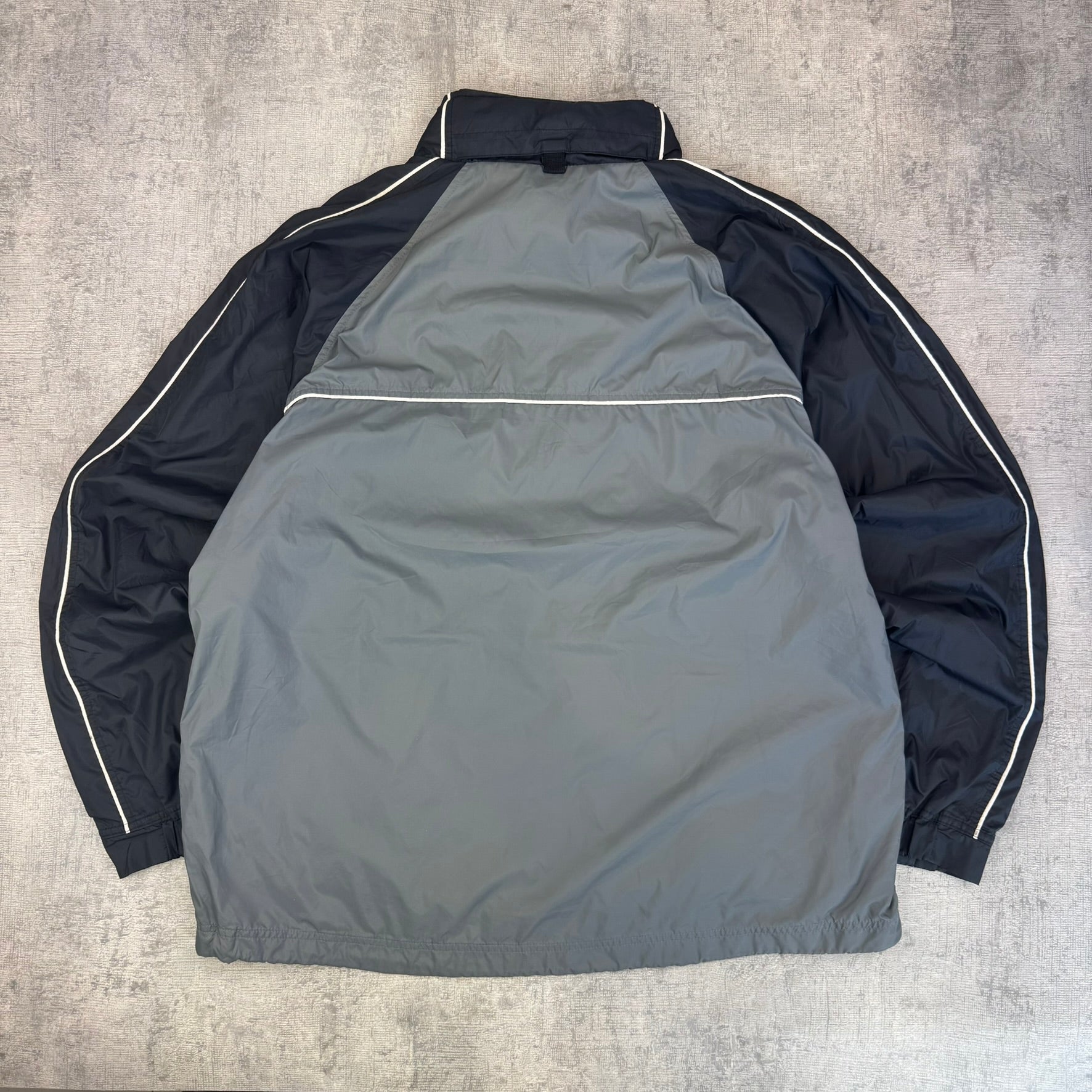 Vintage Nike Spray Jacket - Men's Grey (XL)