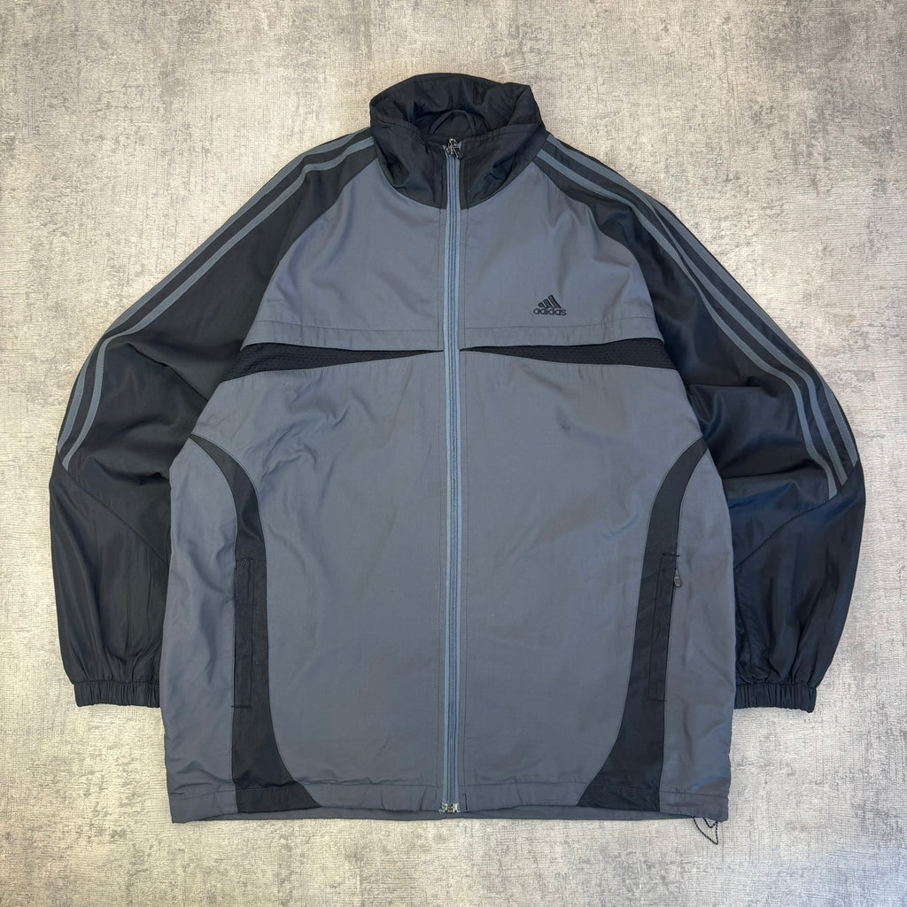 Vintage Adidas Spray Jacket - Men's grey (L)