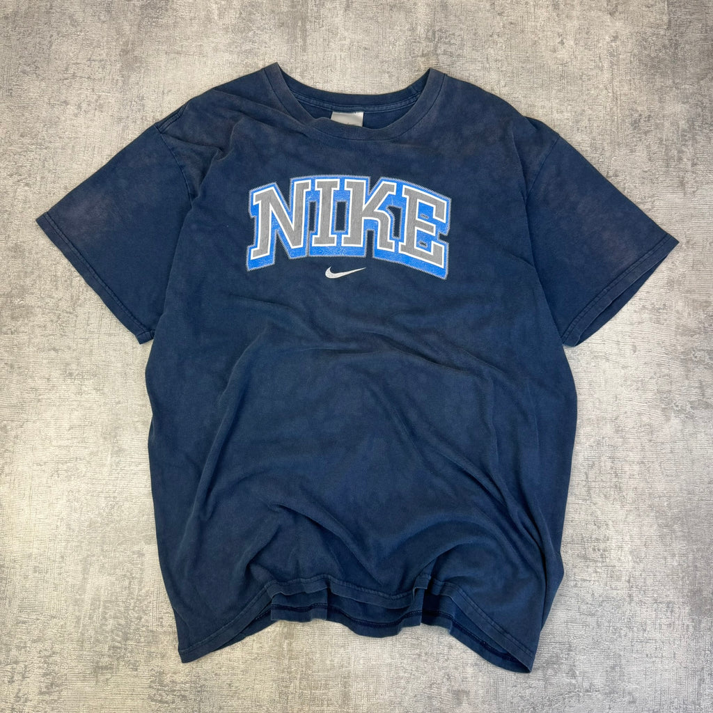 Vintage Nike T-Shirt - Men's Navy Blue (XL)