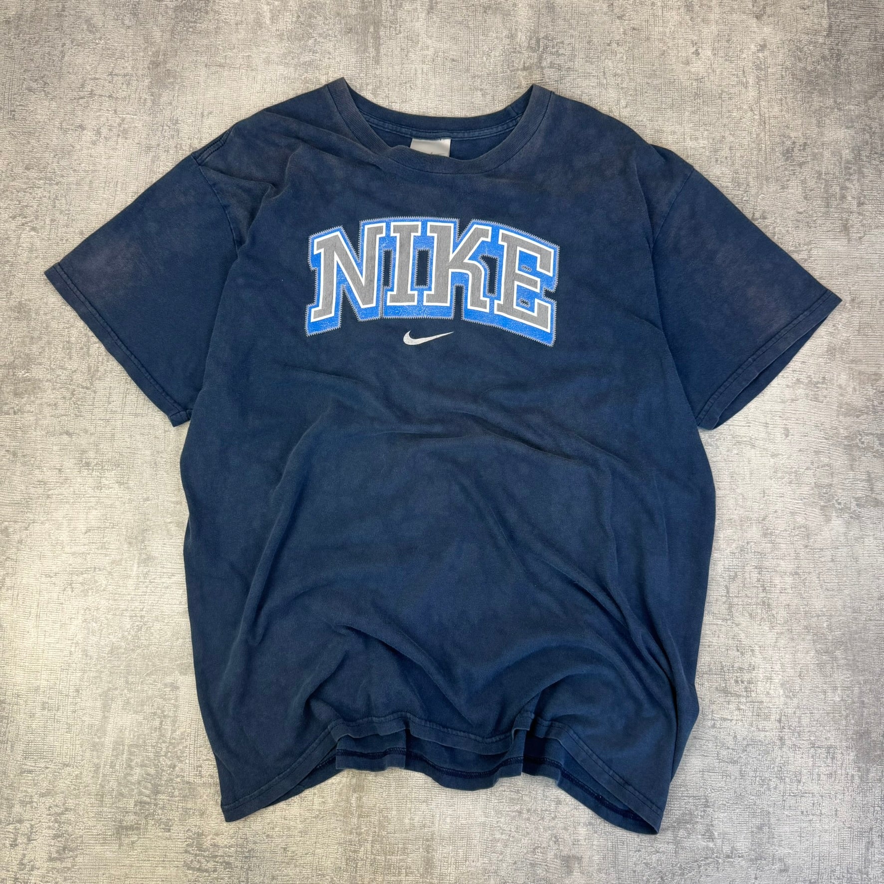 Vintage Nike T-Shirt - Men's Navy Blue (XL)