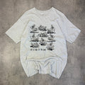 Vintage 90's Skull Sex T-Shirt - Men's Grey (L)