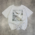 Vintage 90'S Fishing T-Shirt - Men's Grey (L)