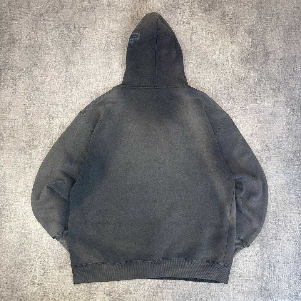 Vintage Bad Boy Fader Hoodie - Men's Grey (L)