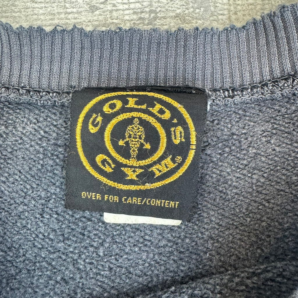 Vintage Gold's Gym Crewneck Fader - Men's Grey (M)